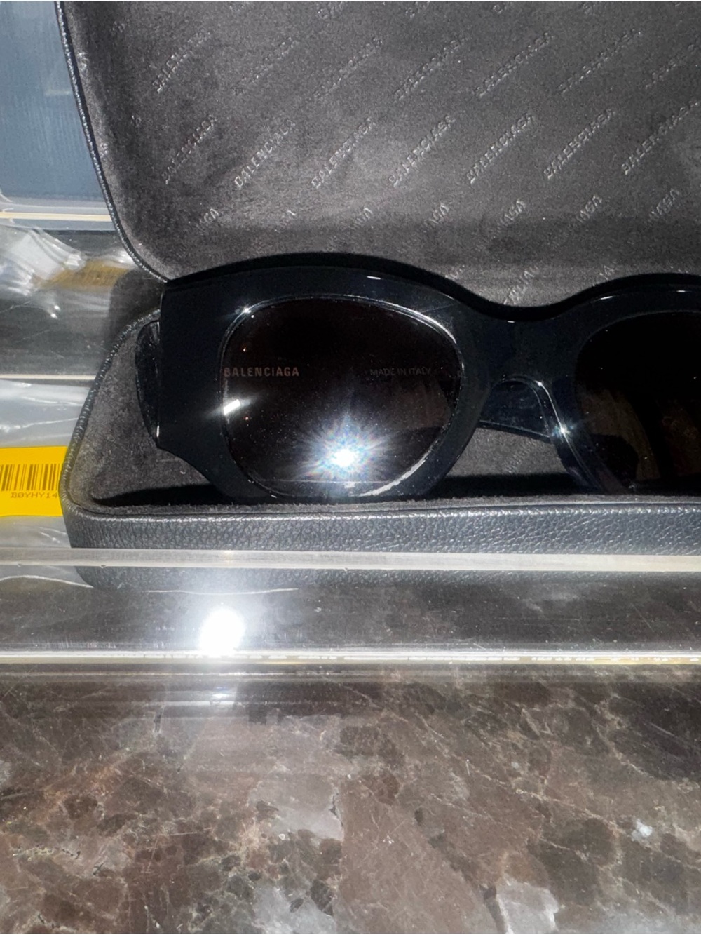 Balenciaga Black Oversized Women's Sunglasses